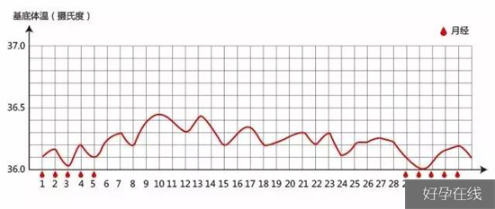 非正常情况下基础体温曲线