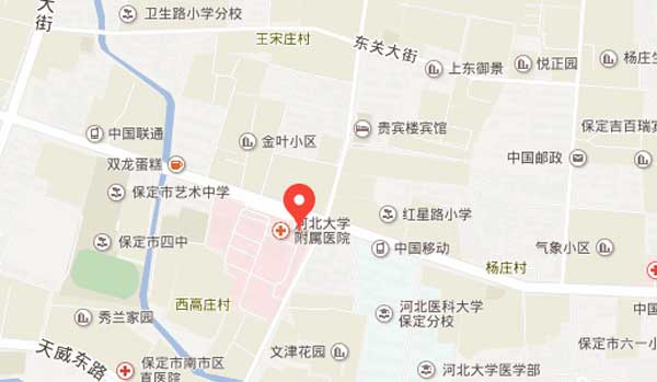 河北省附设高校地图坐标